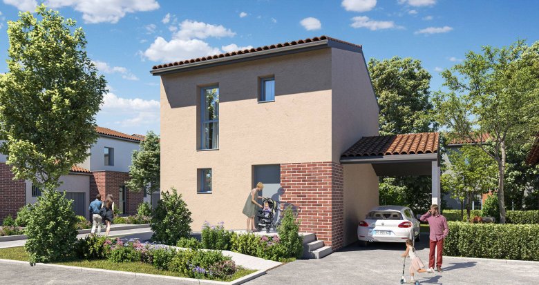 Achat / Vente immobilier neuf Baziège proche gare TER et Toulouse (31450) - Réf. 11068